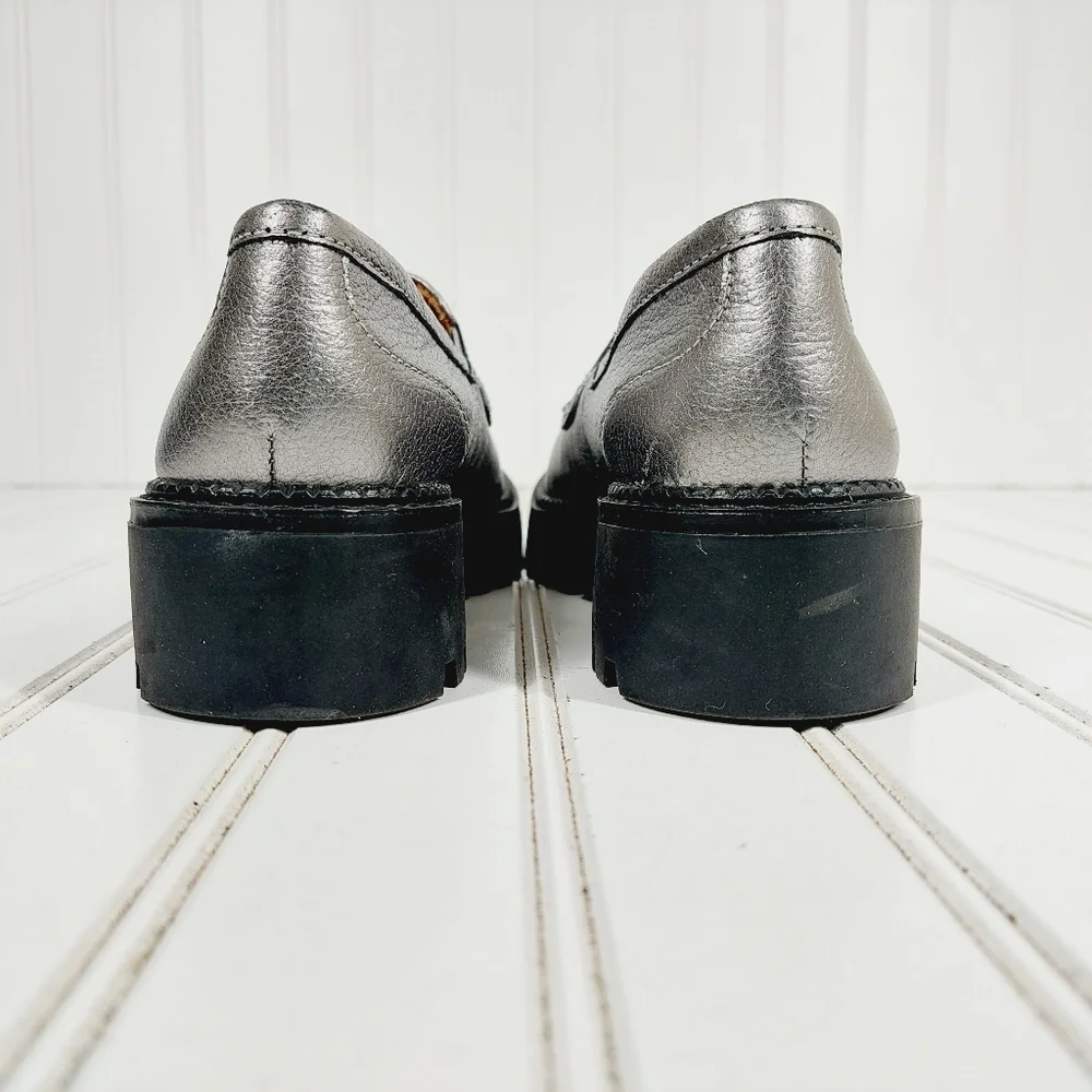Caslon Millany Silver Chunky Sole Slip On Loafers B169